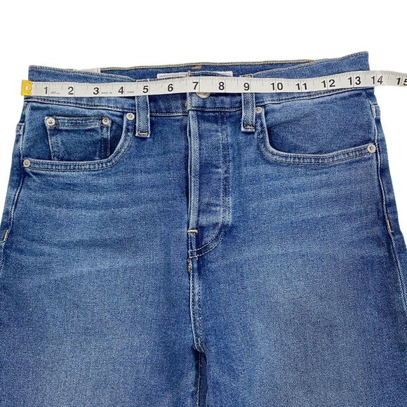 Frank & Eileen CORK Everyday Blue Everyday Denim size 27 slim straight high rise - Picture 10 of 14